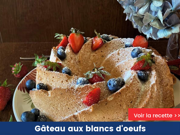 Gâteau aux blancs d’œufs comme un Angel Cake